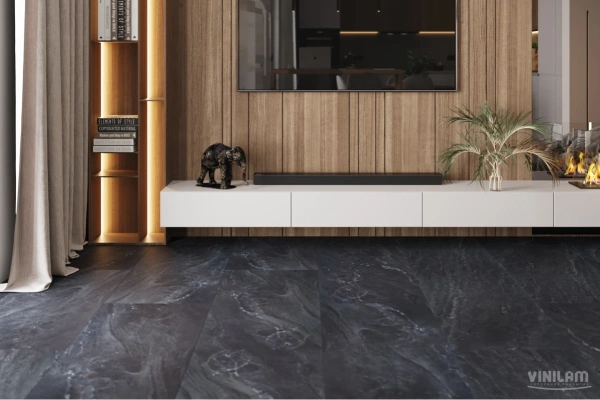 Кварцвиниловый ламинат CERAMO VINILAM GLUE 91910 Неаполитанский Черный Glue